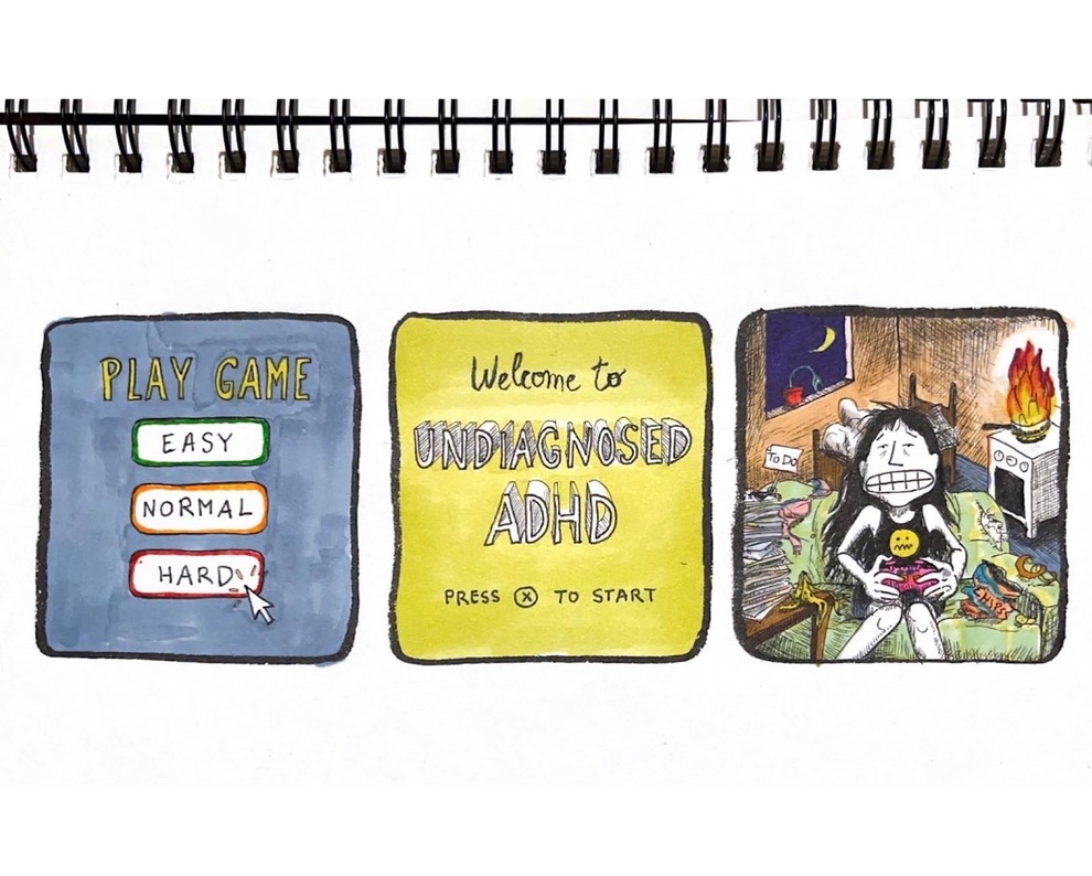 JulietteYML's tweet photo. Hard mode. #adhd #adhdcomic #webcomic https://t.co/xJLtSitrAe