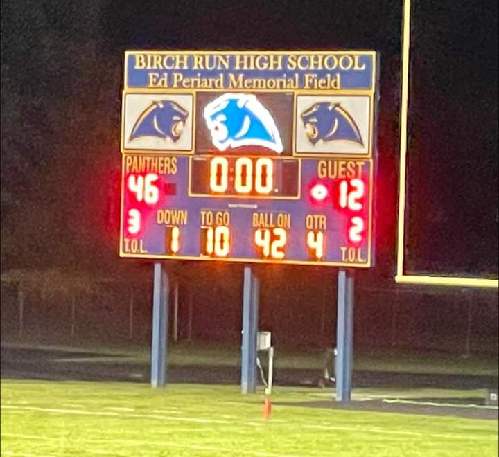 Homecoming Win for YOUR Birch Run Panthers!
#GoPanthers
#BRStrong
#BringingTheSmoke