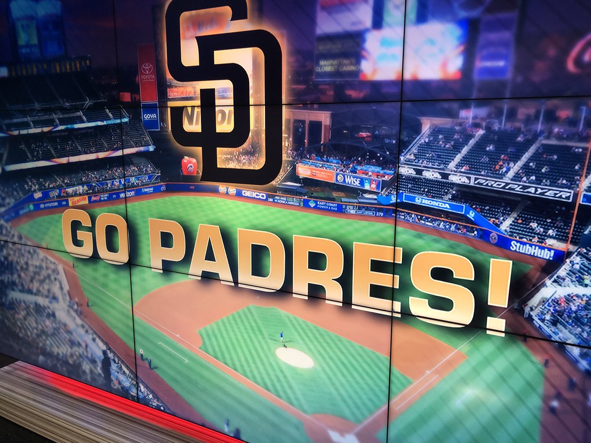 PhilBFox5's tweet photo. One down….#padres #friarfever #playoffs #beatNYMets https://t.co/HYu67jtH65