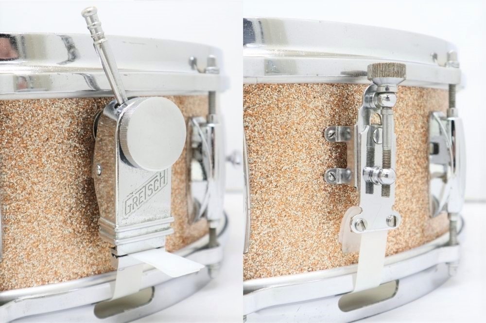 Vintage 60's Gretsch 4157 14x5.5 Champagne Spklのご紹介！
深みと華やかさのあるオリジナルのシャンパンスパークルのカバリングは、適度に色焼けし、深みのある味わいになっています。
店頭でお試しいただけます♪

詳しくはこちら↓
shopcanopus.jp/products/vinta…