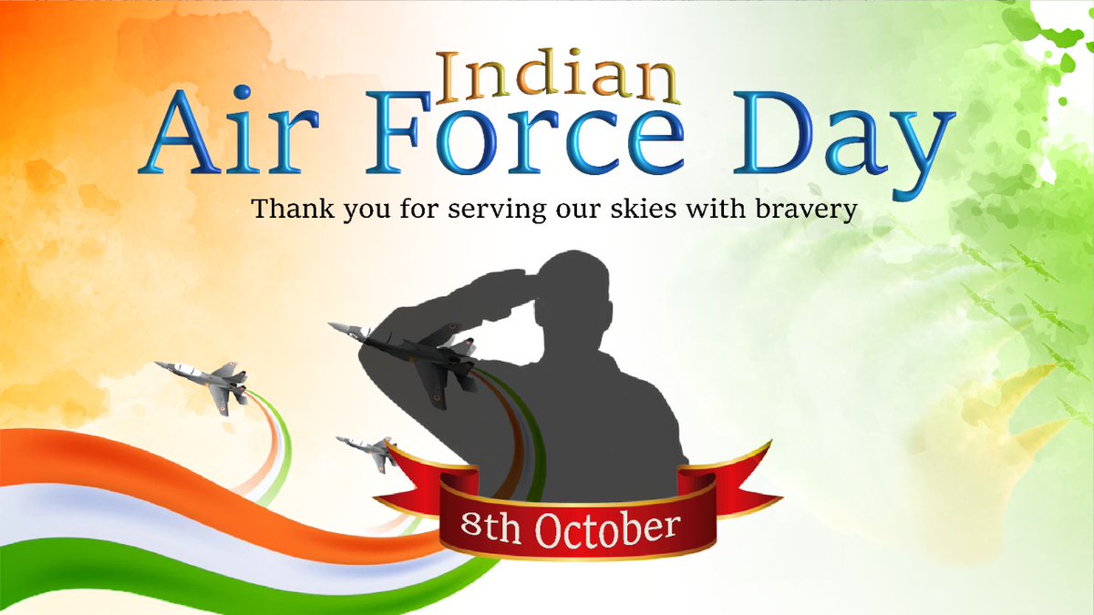 Wearing gallantry as their crown & strength as armour, the valiant warriors for whom the sky is not the limit, our magnificent Airforce keeps the enemy at bay & the Nation secure.We salute your bravery & sacrifices made in the line of duty for keeping us safe. #IndianAirForceDay