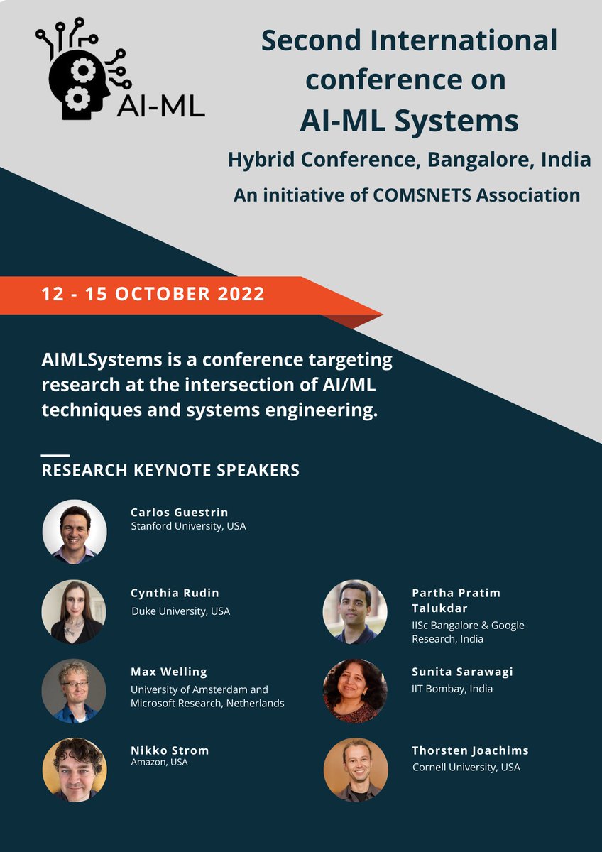 AI-ML Systems Conference tweet media