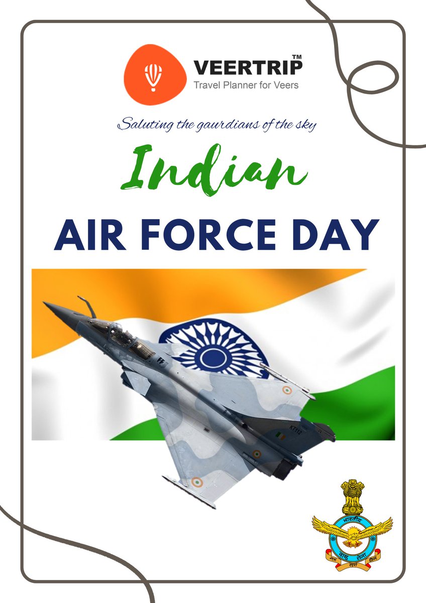 veertrip's tweet photo. Salute! #IndianAirForce #IndianAirForceDay #AirForceDay #AirForce #JaiHind https://t.co/aBDhk1cTg7