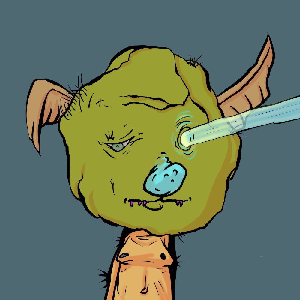 Digivatar's tweet photo. From drawing to #PixelArt I’m super happy with how this turned out! This goblin had some gas! 😂 #CC0 @goblintown #goblintownwtf https://t.co/Jh7zyKgBkP
