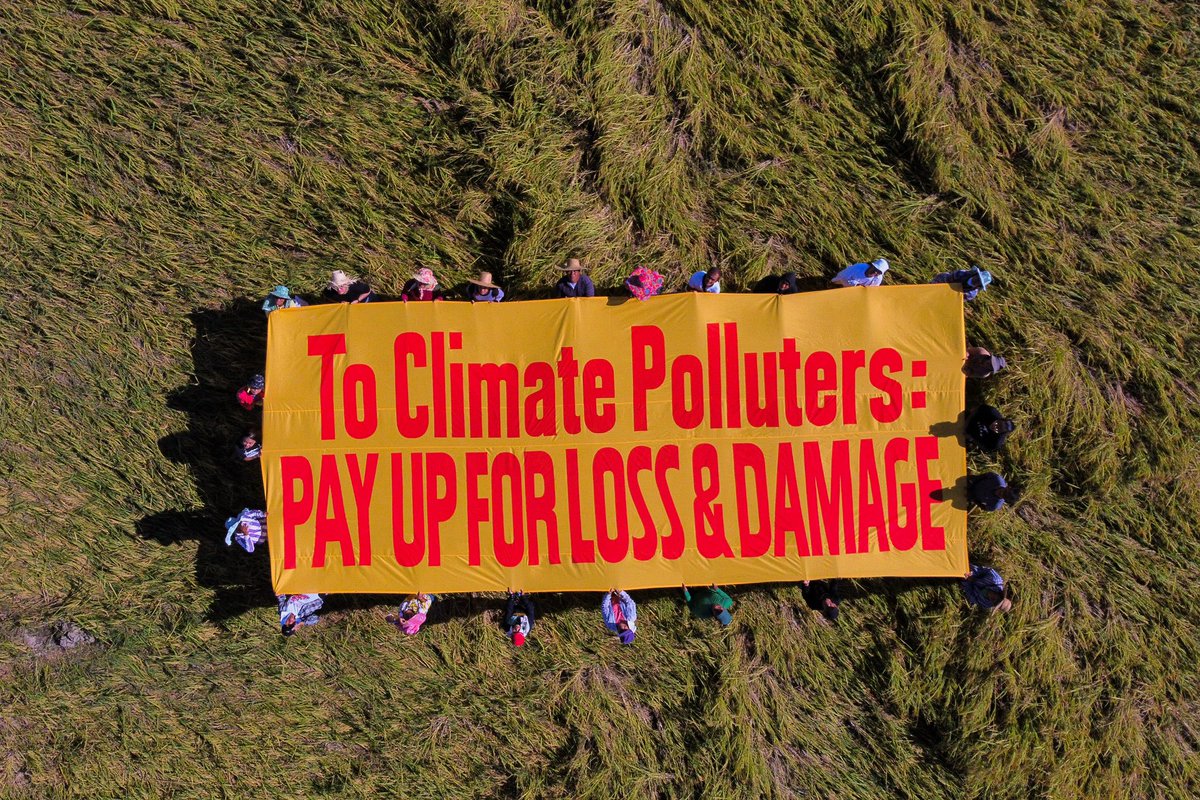 gpph's tweet photo. BREAKING: Farmers in Tarlac protested, alongside activists from Rice Watch Action Network Inc &amp; Greenpeace, in a farm damaged by Super Typhoon #KardingPH. 

Show your support >> https://t.co/lEe8zIJLw1

#ItsPayUpTime #ClimateJusticeNow

© Basilio Sepe / Greenpeace

[1/3] https://t.co/AuDVDIpixc