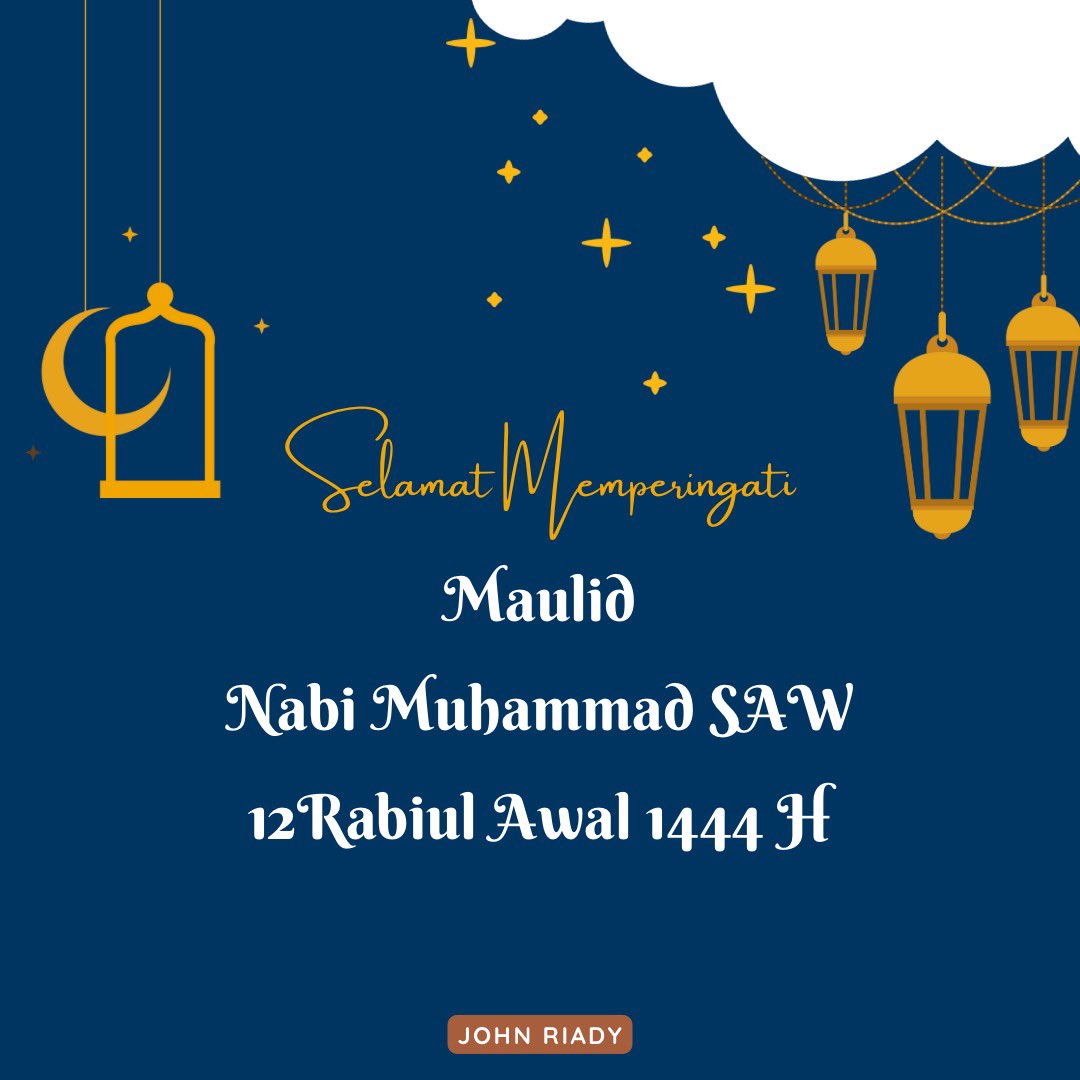 Selamat Maulid Nabi Muhammad SAW, bagi saudara muslim yang merayakan dan memperingati hari ini.