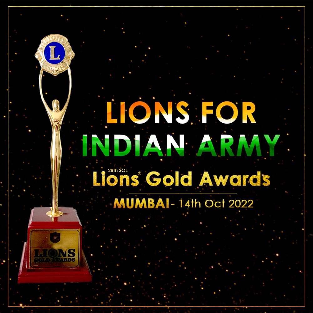 Lions For Indian Army 28th SOL #LionsGoldAwards 🏆 #Mumbai on 14th October 2022