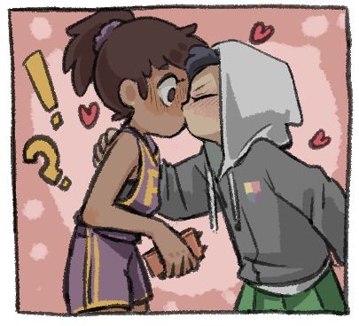 Latki__'s tweet image. 마르앤 냅다 뽀뽀시키기