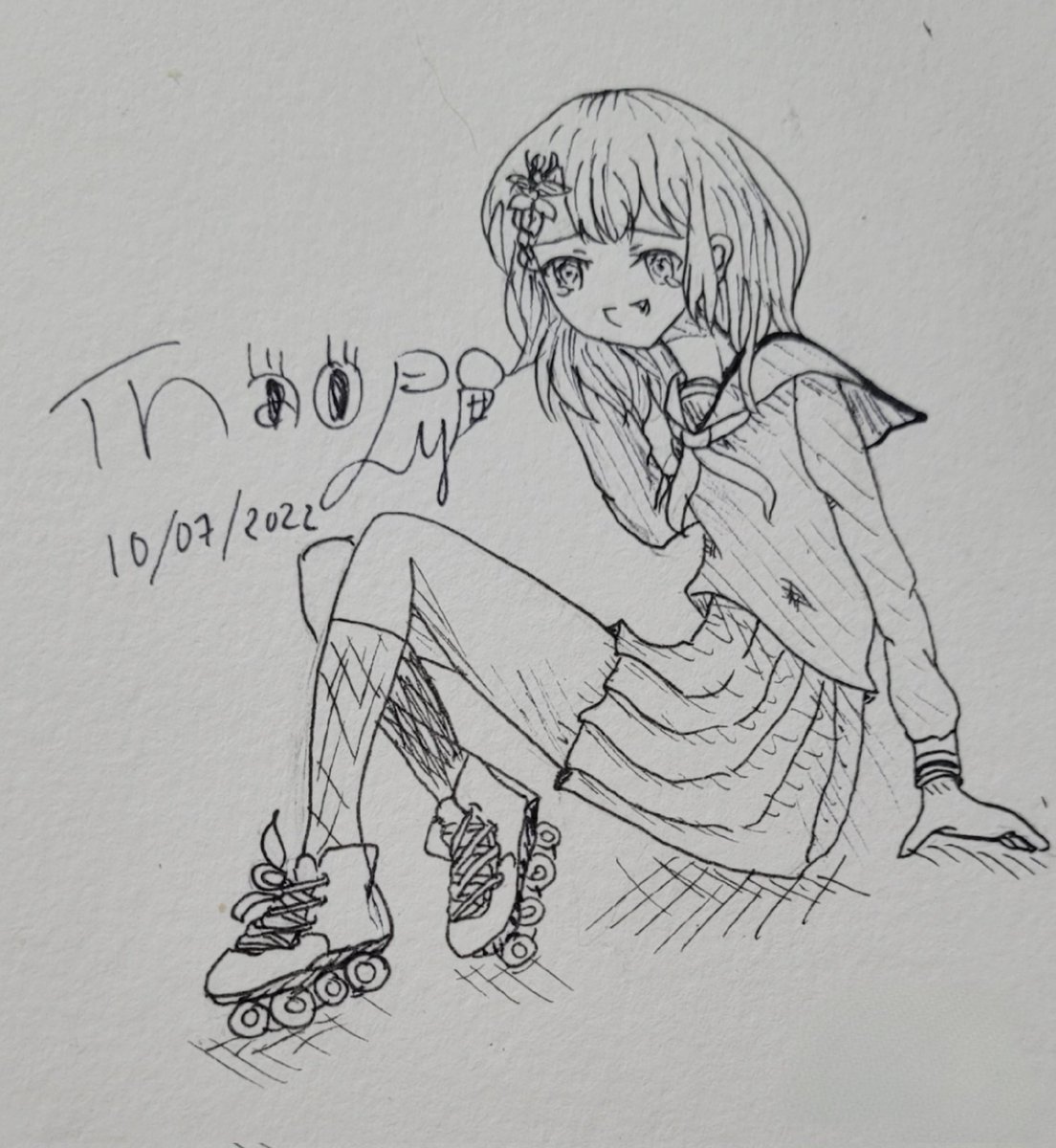 Today's prompt: Trip

#inktober2022 #inktober2022day6 #prsk_FA  #プロセカ2周年情報 #花里みのり #MinoriHanasato