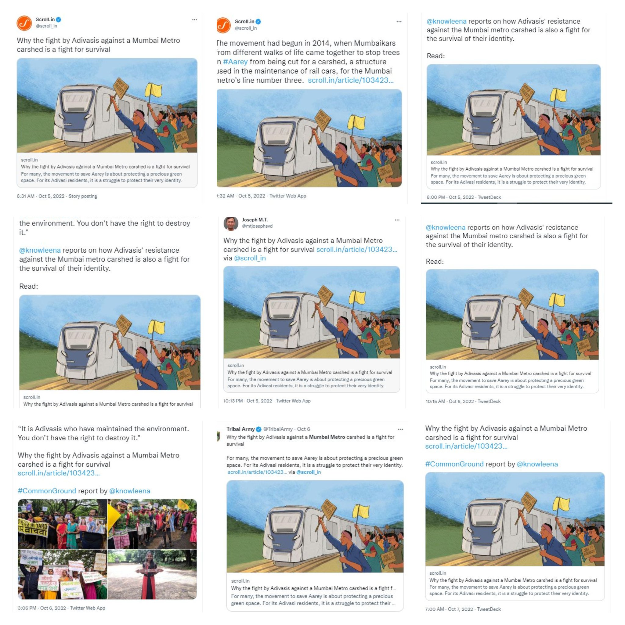 Sahil P On Twitter Propaganda Against Aarey Depot Was In Full Force sahil-p-on-twitter-propaganda-against-aarey-depot-was-in-full-force