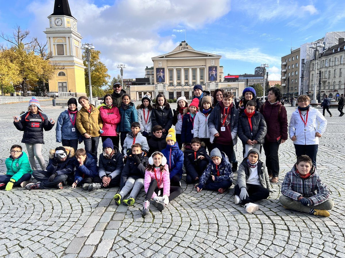Castra_Caecilia's tweet photo. Intercambio escolar con 26 alumnos en Finlandia. 
Viaje Erasmus 
Primera parada, Tampere. Museo Moomin 
@cprcaceres @UpeCaceres @Junta_Educacion @sepiegob @educaciongob 
#Erasmus #ErasmusPlus #MiErasmus https://t.co/YpTWSKHWaM