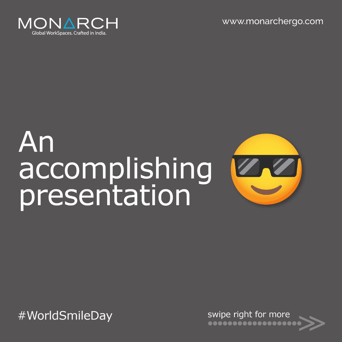 MonarchErgo's tweet photo. What are some things that make you smile at work? Tell us in the comments below! 
Tag your work bestie and ask them to join in! 
Happy World Smile Day!

#monarchergo #WorldSmileDay #worldsmileday😊  #smileeveryday #workinglife #worklife #workspace #smilemore #tagyourworkbestie https://t.co/tB5Q2XxTdx