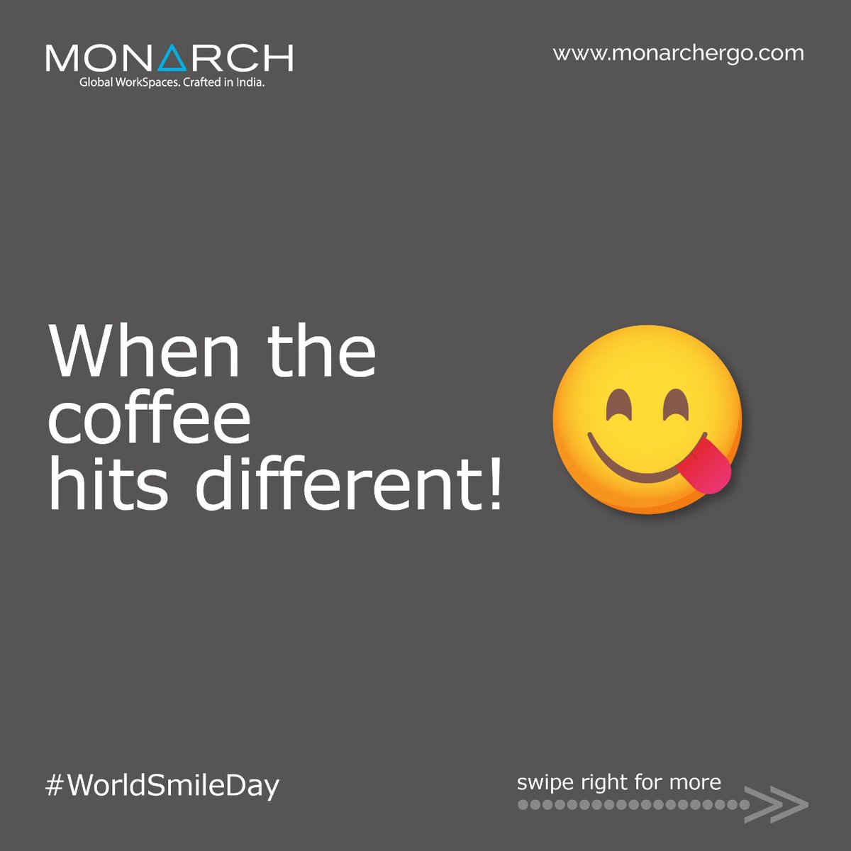 MonarchErgo's tweet photo. What are some things that make you smile at work? Tell us in the comments below! 
Tag your work bestie and ask them to join in! 
Happy World Smile Day!

#monarchergo #WorldSmileDay #worldsmileday😊  #smileeveryday #workinglife #worklife #workspace #smilemore #tagyourworkbestie https://t.co/tB5Q2XxTdx