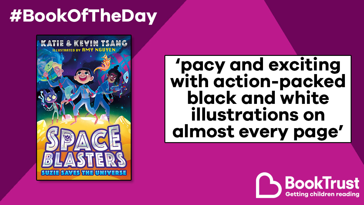 Booktrust's tweet photo. Our #BookOfTheDay is perfect for #WorldSpaceWeek!

Ideal for newly confident readers, the brilliant #SpaceBlasters: Suzie Saves the Universe from @kwebberwrites, @kevtsang and Amy Nguyen is a thrilling adventure: https://t.co/DzEvs6I9jb @FarshoreBooks https://t.co/m9bpAHMNkd