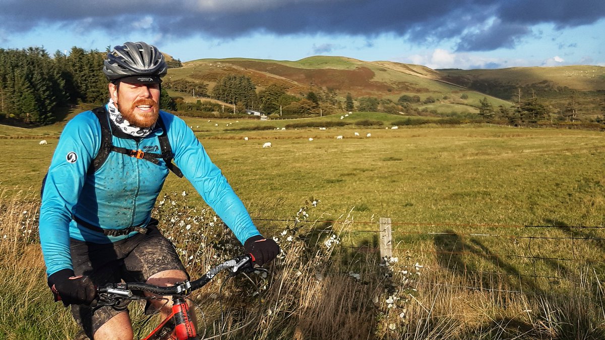 MTBleading's tweet photo. Rode from the English border well into Wales on the #transcambrian  A day of heaven rain sandwiched with sunny spells and great light.  Kudos to all the riders for smiling through it all
@mtbcymru https://t.co/E87CEEORRI
