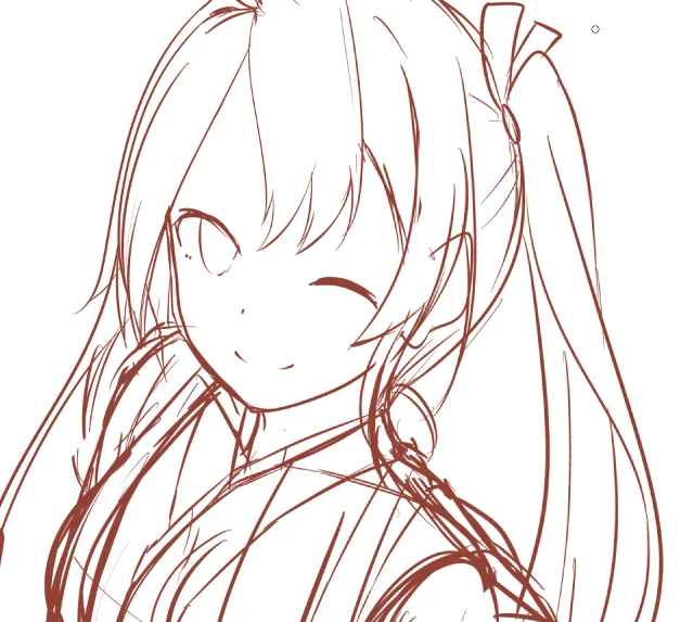 空き時間があるので、ラフ絵 