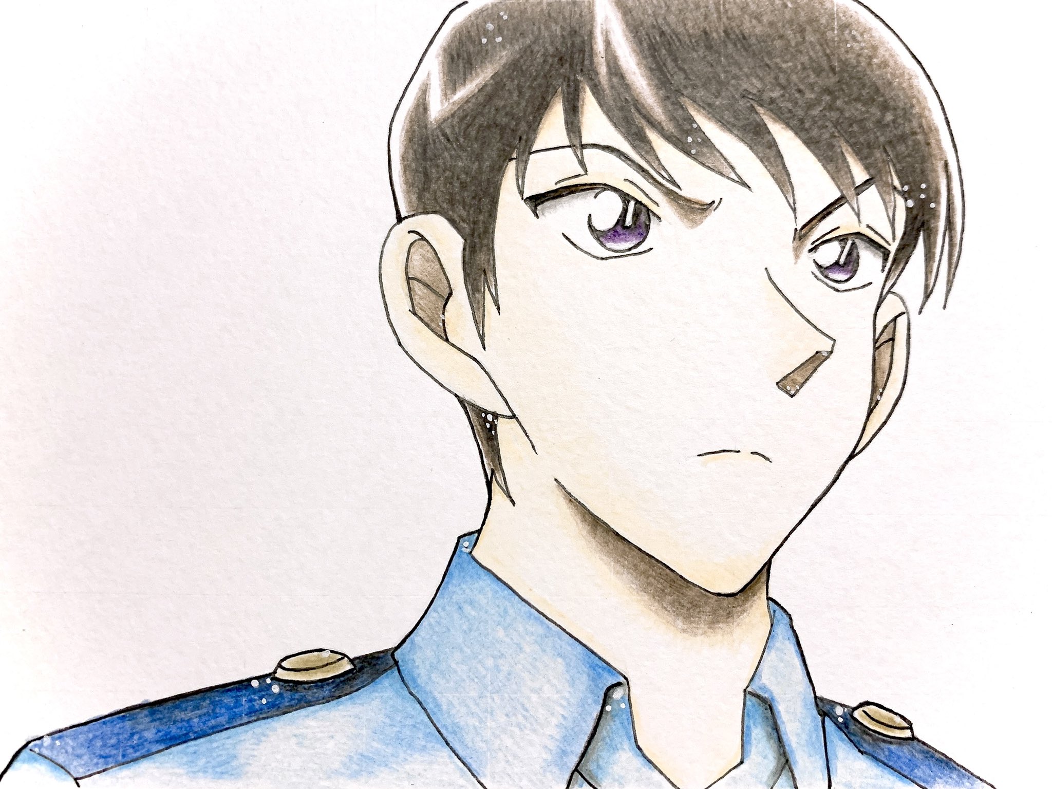 アニメキャラクター 色鉛筆画 オリジナルキャラクター 色鉛筆 - メルカリ