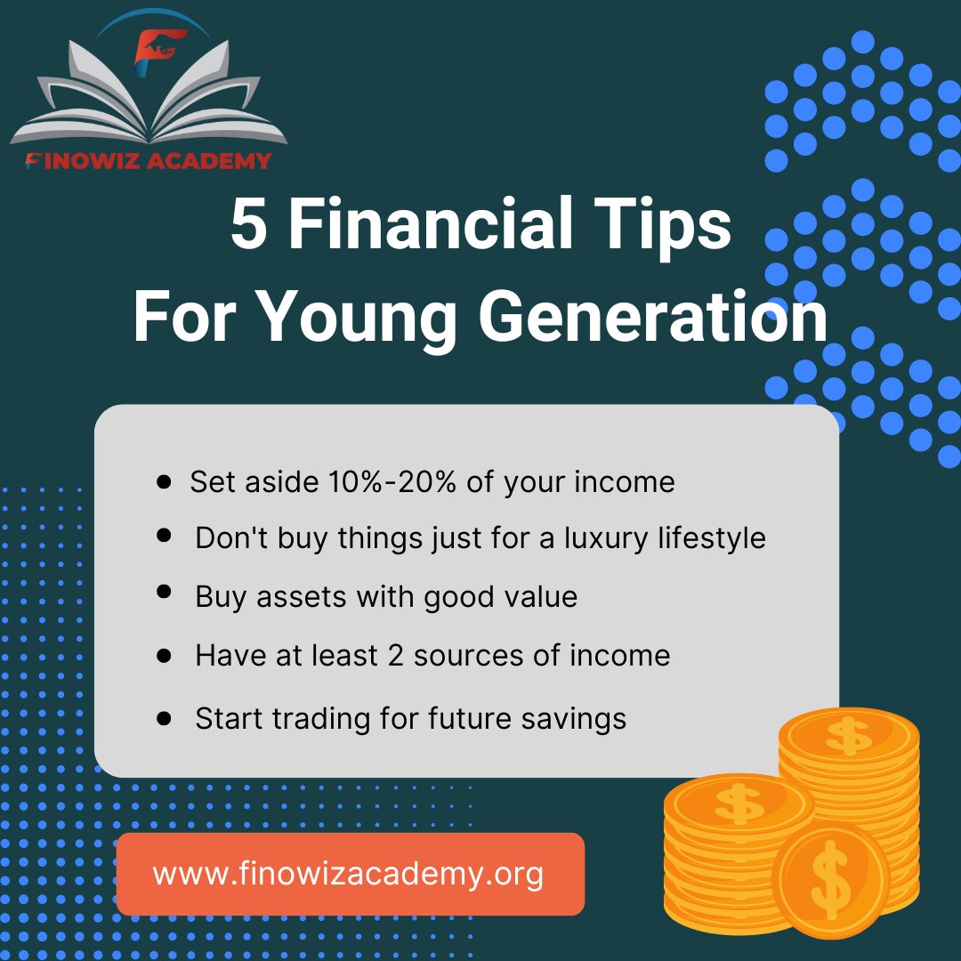 AcademyFinowiz's tweet image. We are here with 5 financial tips for young generation

Know more
📌shorturl.at/VZ028

#onlinetradingclasses #tradingclasses #onlinetradingtraining #onlinetradingacademy #finowizacademy #learning #training #expert #rulesoftrading #basic #trading #education #trade #Tips