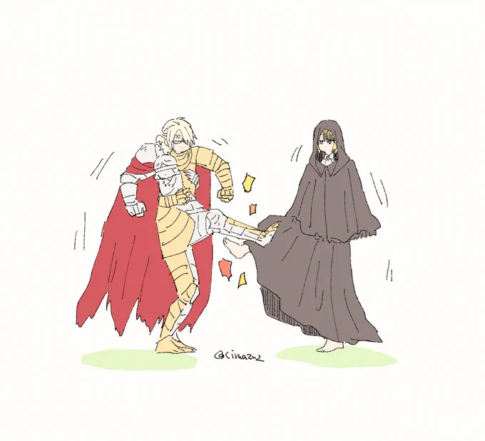 仲悪デヴィンくんとフィアちゃん。#ELDENRING #EldenRingFanart 
