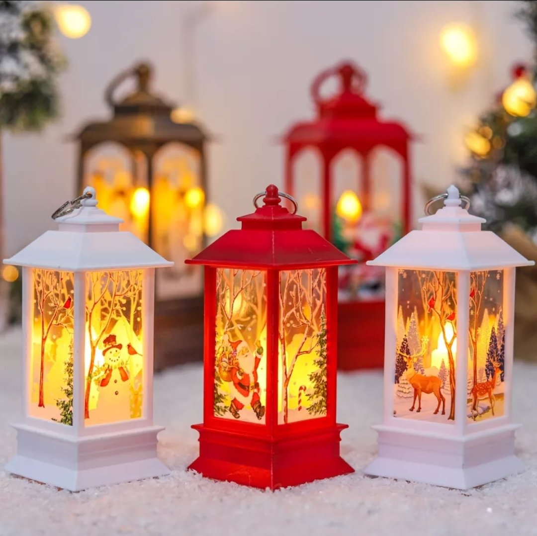 Christmas Lantern Light Decorations for Home 2022 Christmas Tree Ornaments Xmas 👉👉ebay.com/itm/1856056331…