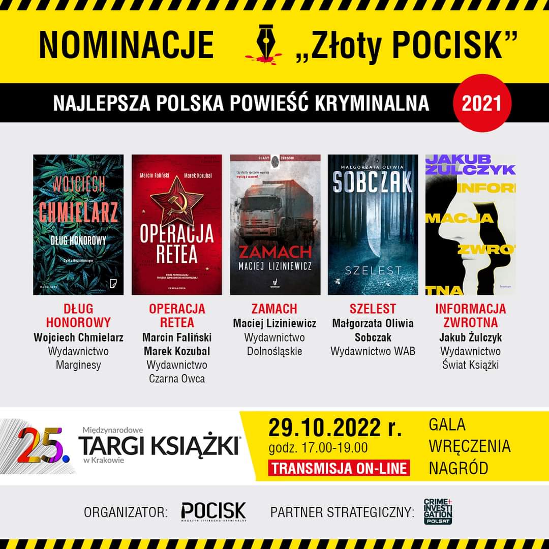marek_kozubal's tweet photo. Powieść historyczno - szpiegowska #OperacjaRetea napisana wraz z .@marcinfalinski znalazła się wśród nominowanych do nagrody Złoty pocisk. To ostatnia powieść trylogii #OperacjaRafael #OperacjaSinge o oficerach polskiej @AWgovPL oraz Polakach od #Andersa w wywiadzie izraelskim. https://t.co/wcvalw1ZuZ