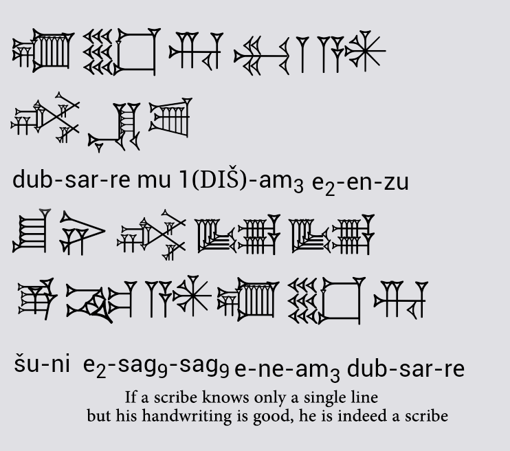 SumerianHittite's tweet photo. #Sumerian_language
If a scribe knows only a single line
but his handwriting is good, he is indeed a scribe!
https://t.co/AxZaMOCIMP https://t.co/fnQC9DorAT