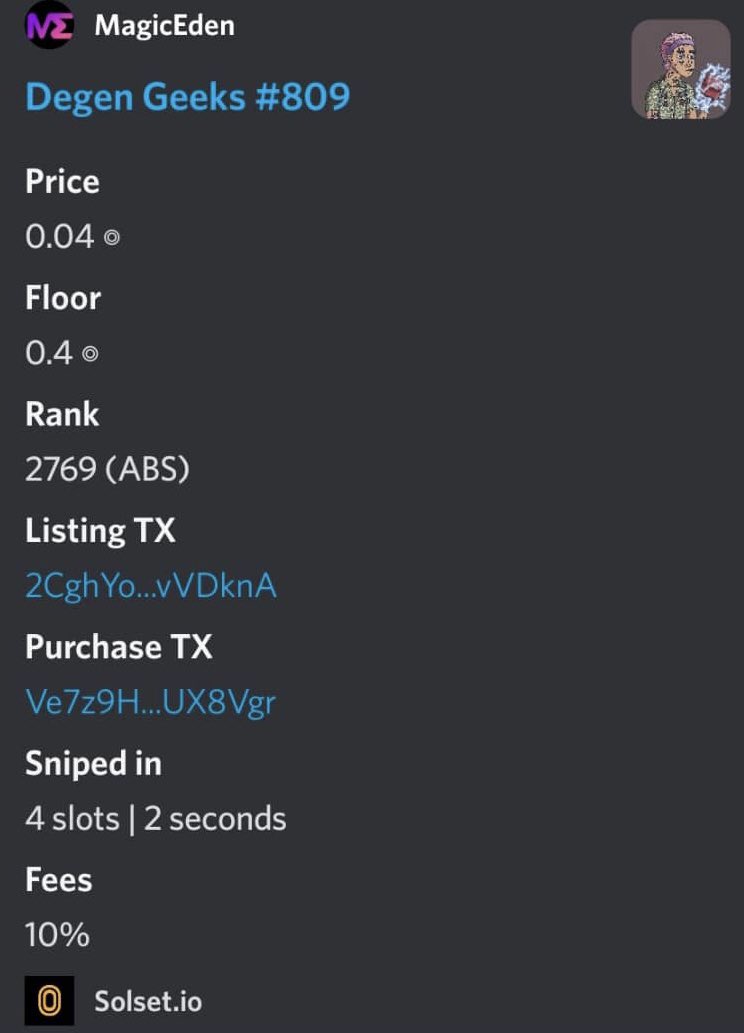 solset_io's tweet photo. New Solset #upgrade hits the streets and #sniping goes supersonic!! 

More powerful server
@ThorNodeRPC RPC relocation 
New optimized Sniping Engine
Smoother UI
In-house #rarity Engine

Don’t take our word for it - come see for yourselves on our #discord https://t.co/Vsr86d5CdU