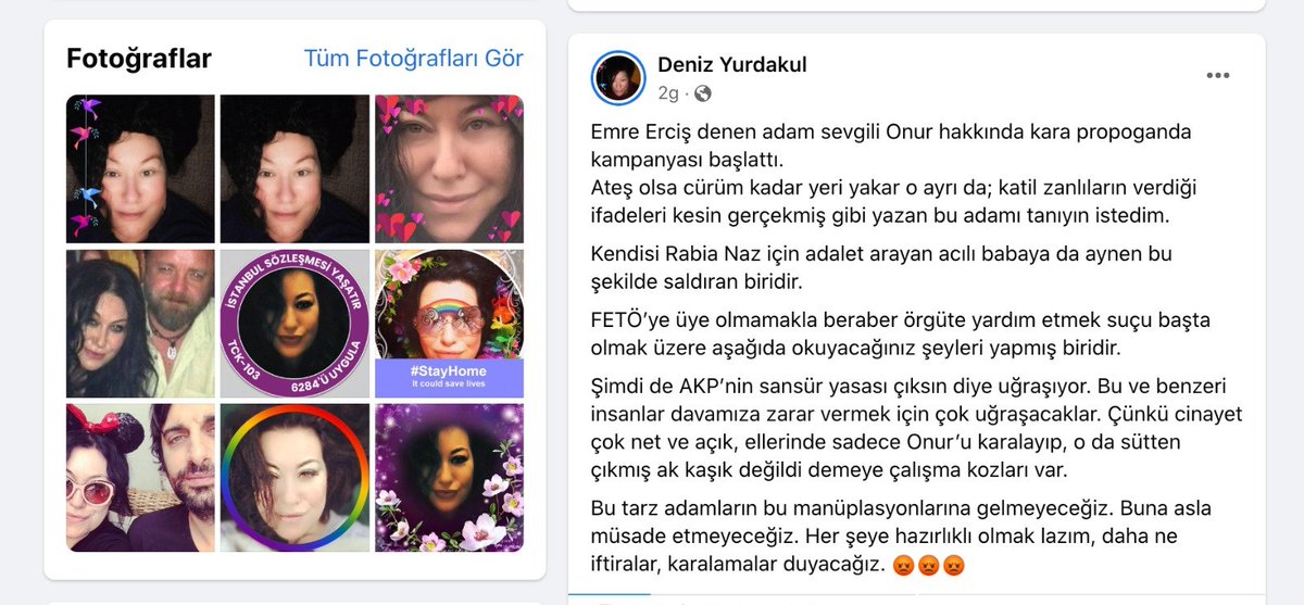 Rabia Naz hakkında 1 tane iftira atmadım, ne yazdıysam TBMM Komisyonu aynı kararı verdi. Karşı Gazetesi davasında FETÖ'den ceza almadım beraat ettim. Bu hanım LGBT destekçisiymiş bu yüzden 3 ayrı iftirası için: ENSAR TURKEN Emniyeti Güçlendirme Vakfına bağışı uygun gördüm