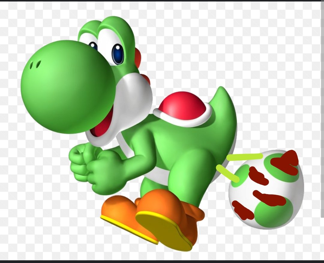 Roberts36617618's tweet photo. Yoshi after eat taxi bell https://t.co/1YcdMlLH0l