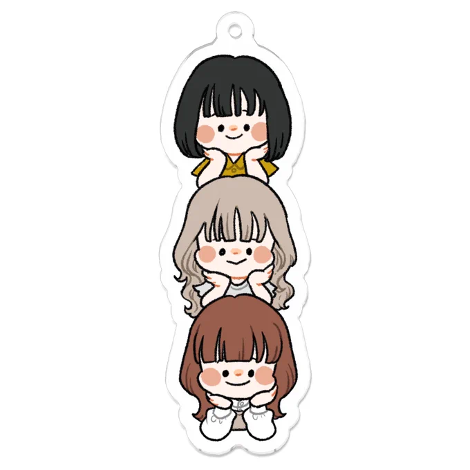仲良し友達2人にあげるためにアクキーつくってみた届くの楽しみ 