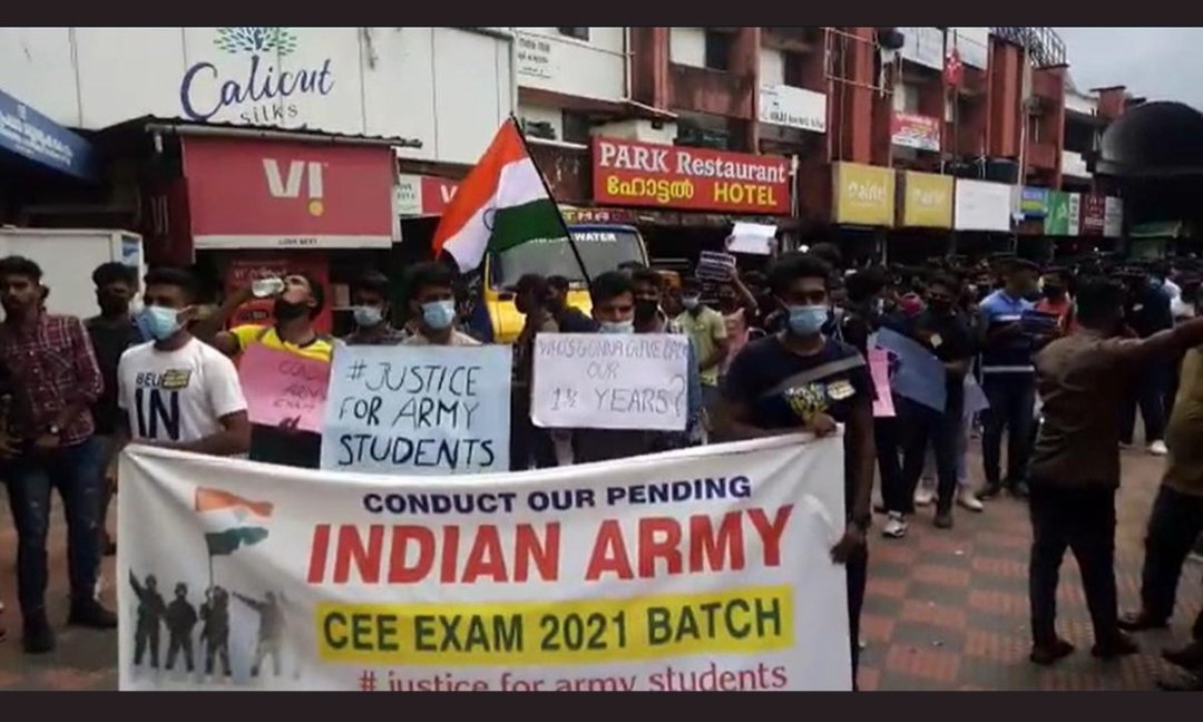 JoonSunilkumar's tweet photo. @narendramodi Pending army exam middle class children https://t.co/cC1Jv9FCmM