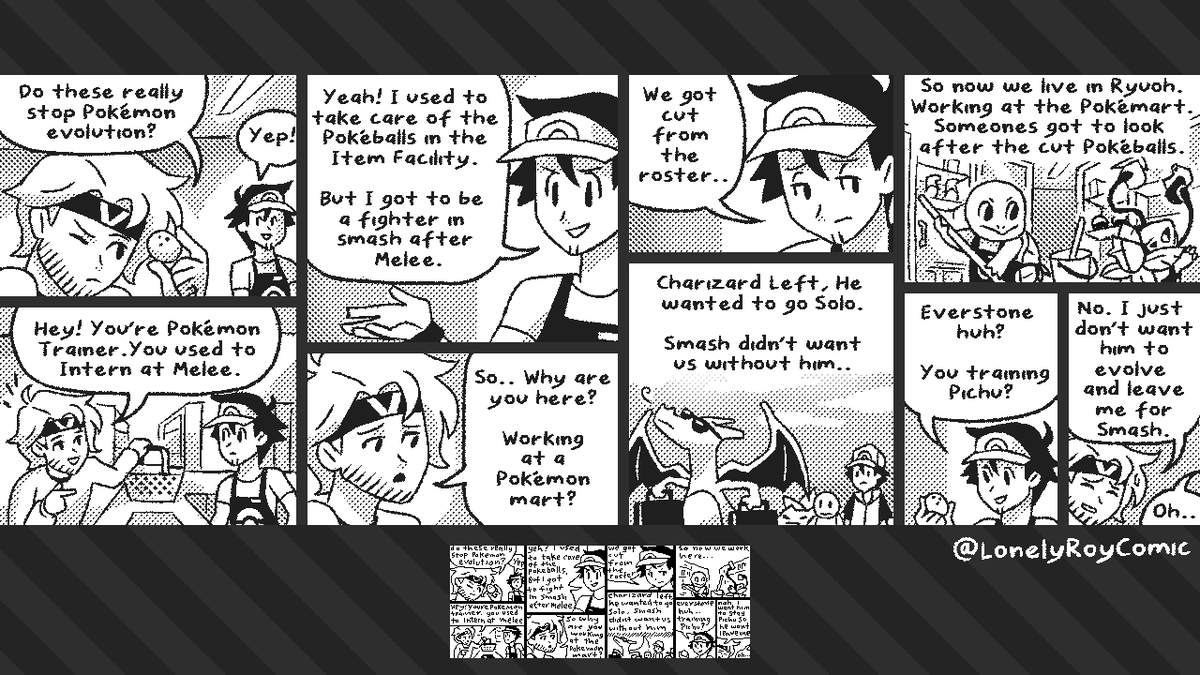 LonelyRoyComic's tweet photo. - Super Smash Bros comic -
Lonely Roy
Miiverse Remaster eps 7 - 8

#LonelyRoy #LonelyRoycomic https://t.co/iDSAoHrMiV