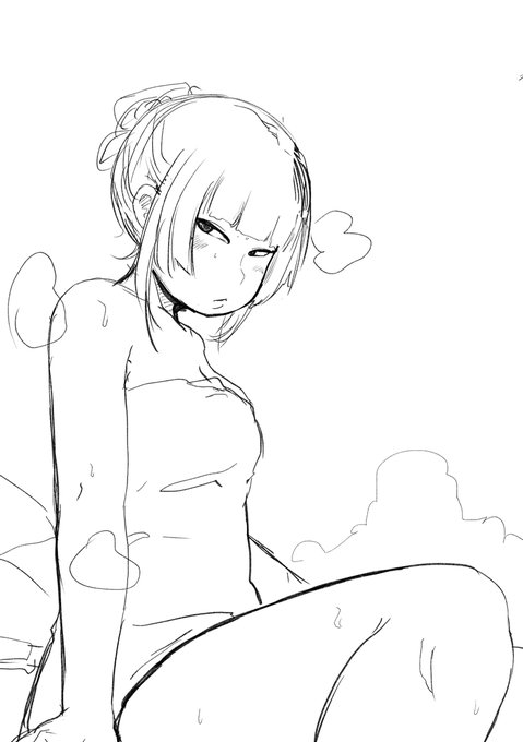 撮影のためにタオルを着用しています 