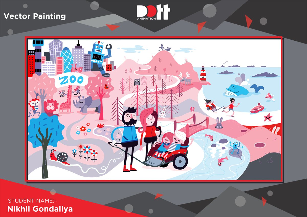 DottAnimation's tweet photo. STUDENT WORK
Student Name :- Nokhil Gondaliya
Category :- Vector Painting
Software :- Photoshop

#Vector_Painting #VFX #Design #Student_work #3D #Animation #Graphic_Design #Architecture #Game_Design #Movie_Making #Visual_Effects #Freelancing #Job #Placement #Assistance #Rajkot https://t.co/aiC0heteGe