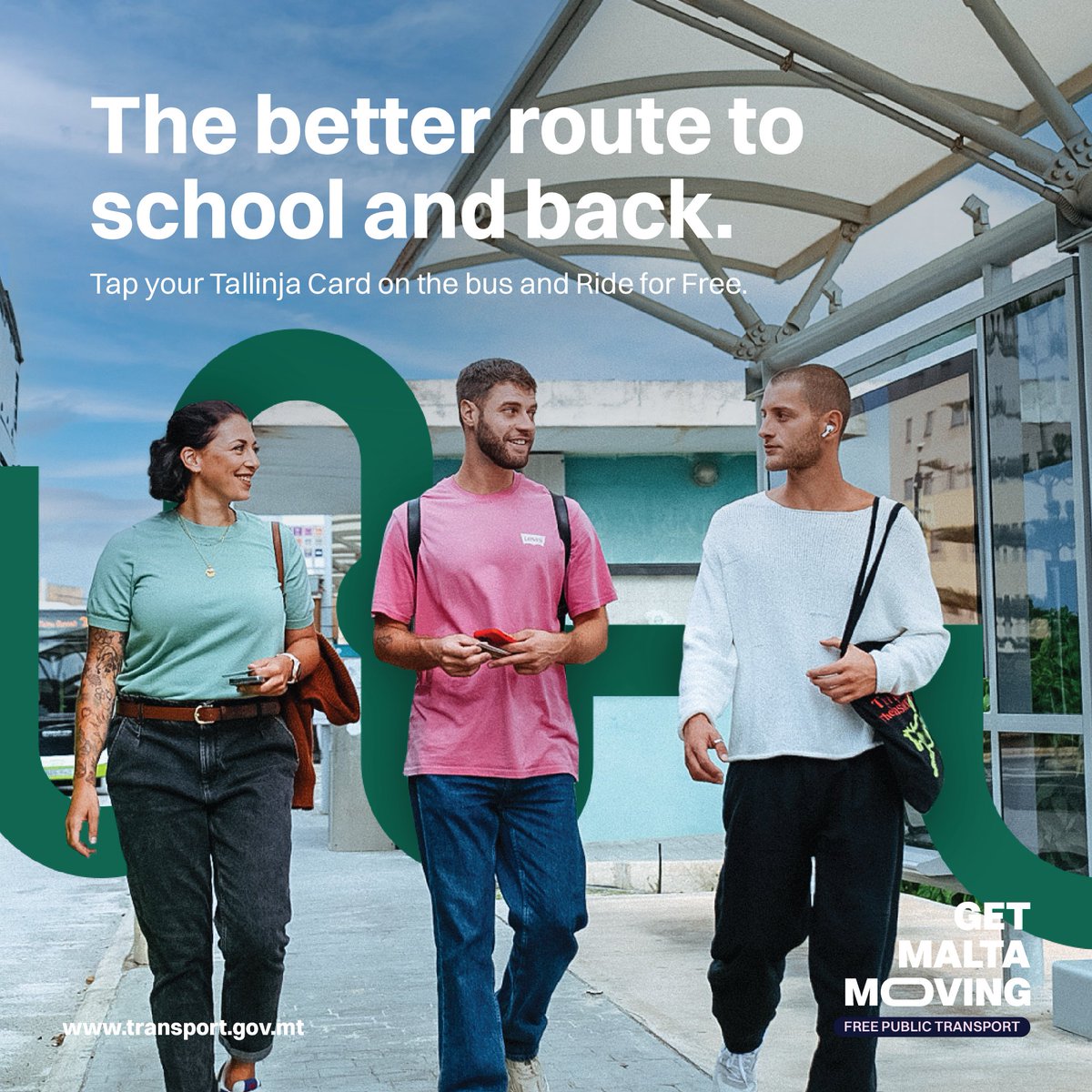 A more sustainable route to school and back. 🚌🎒󰐋
We encourage students and parents to make use of free public
transport service on their way to school and back.
Tap your Tallinja Card on the bus and Ride for Free.