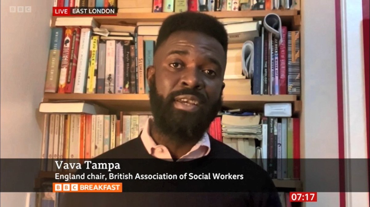 BASW England Chair, <a href="/VavaTampa/">Vava #CongoIsBleeding Tampa</a> was on <a href="/BBCBreakfast/">BBC Breakfast</a> just now highlighting the serious and soaring demands on social workers.

The spiralling cost of living is plunging more people into poverty. This risks increasing caseloads and stretching services even further. ⬇️ 1/2