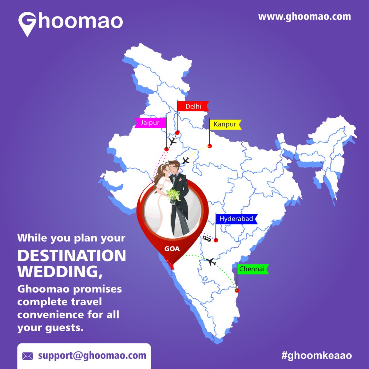 ghoomao's tweet image. Worried about all your guests reaching the destination?
Sit back and Relax - Ghoomao’s route planner will ensure comfortable travel of your guests.
visit now :- ghoomao.com
.
#routeplanner #routeoptions #travelplanner #mapyourtravel #ghoomao #ghoomkeaao #multimode