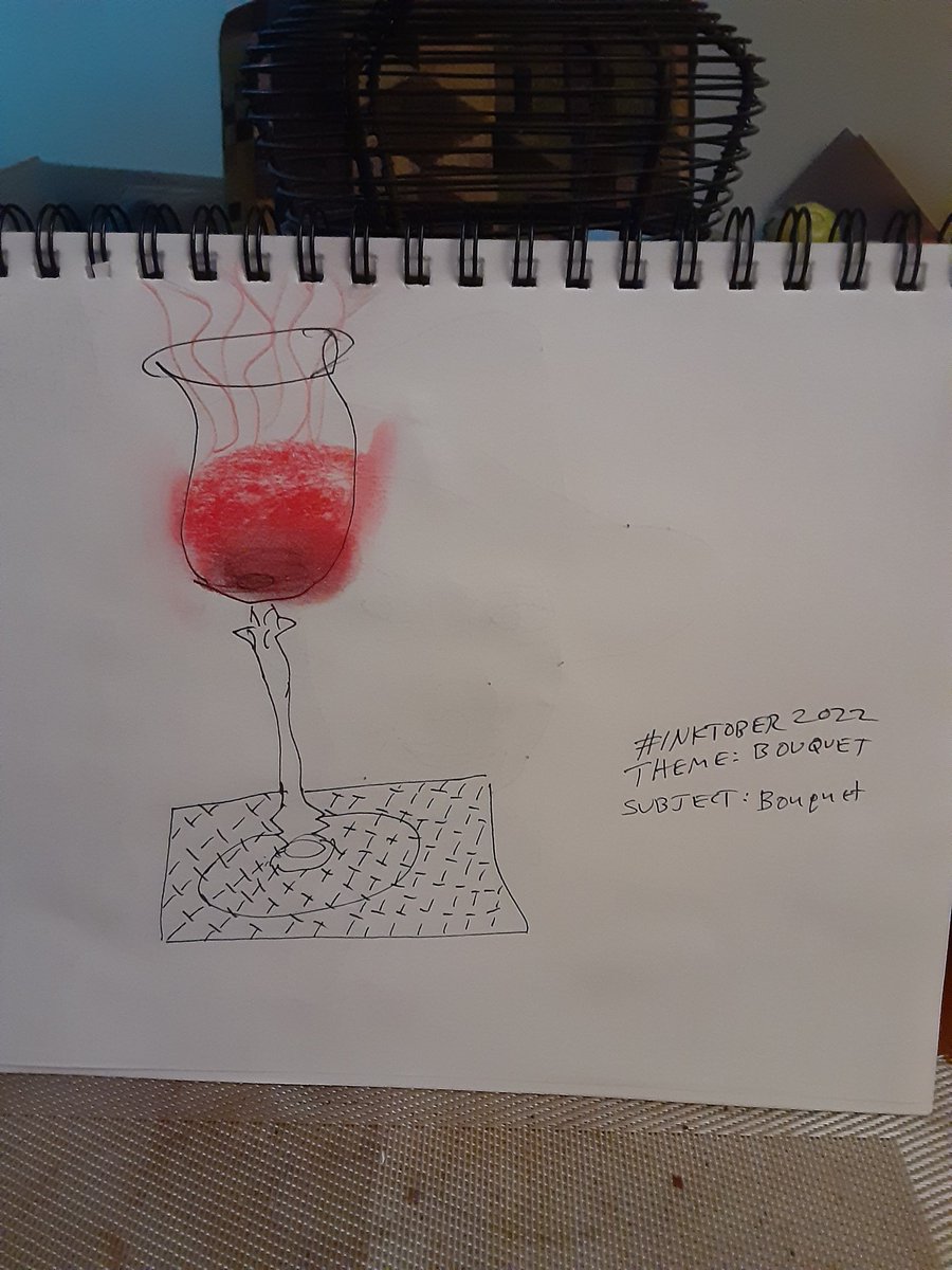 #Inktober2022.  Theme: Bouquet. Subject: Bouquet°.

°'Pronounced Boo-kay!'