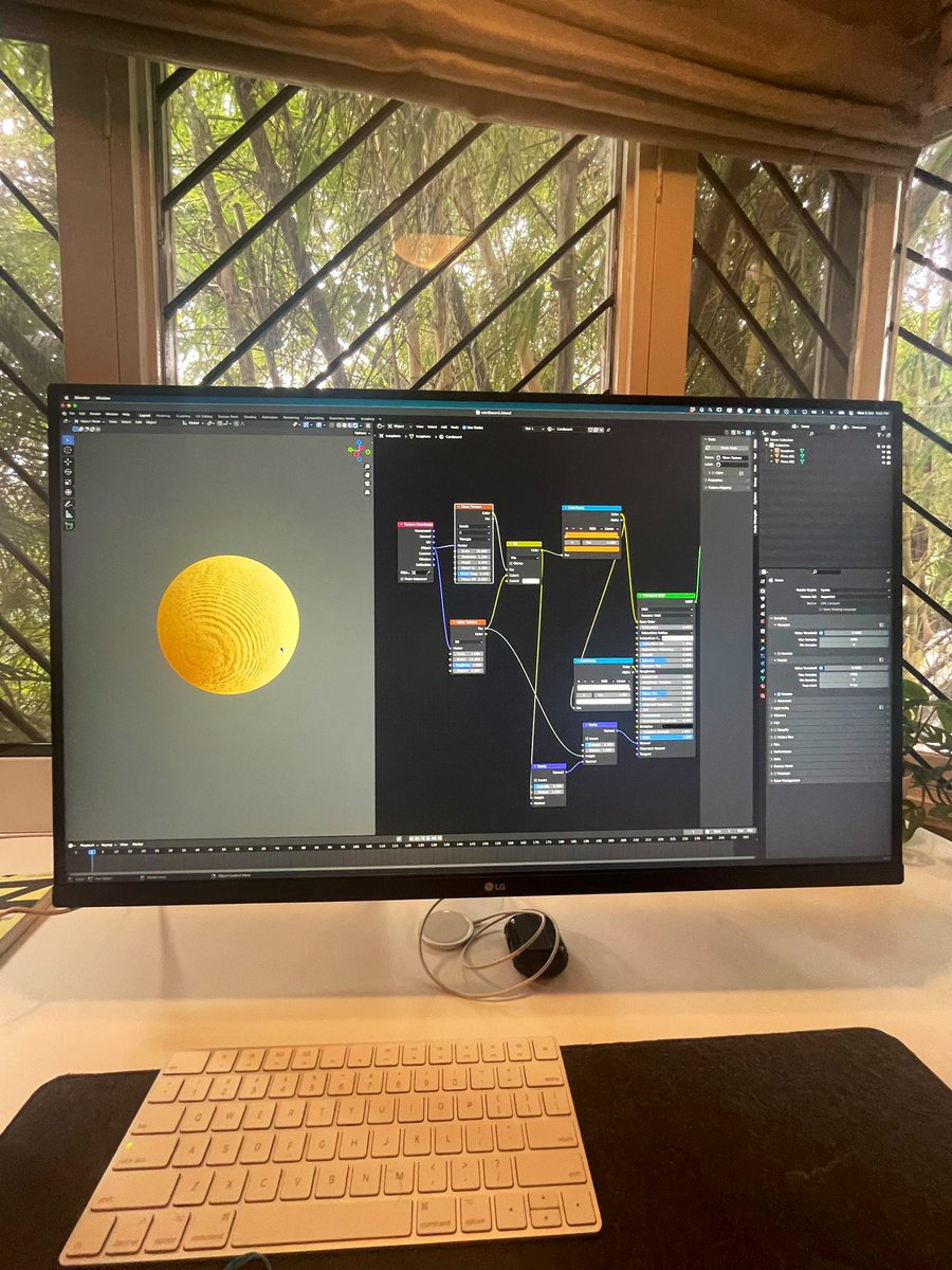 A computer screen with blender app open.