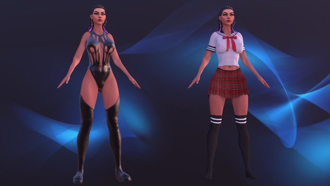 3 pic. Reyna Valorant, Blender model is now available on Patreon - https://t.co/9XEypuUYRa

1) https://t