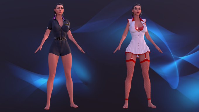 2 pic. Reyna Valorant, Blender model is now available on Patreon - https://t.co/9XEypuUYRa

1) https://t