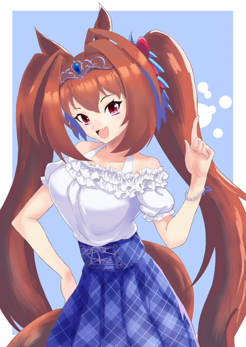 私服ダスカ#ウマ娘 #イラスト #ダイワスカーレット 
