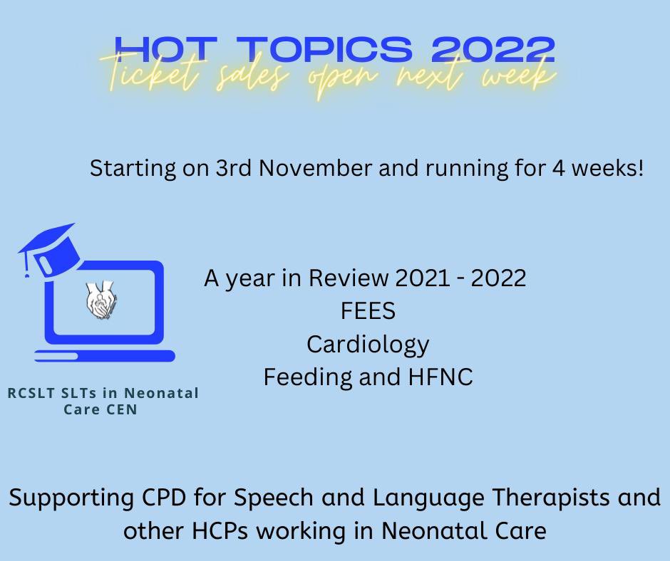 SLTs in Neonatal Care CEN tweet media