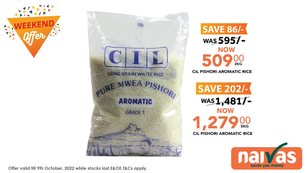 naivas_kenya's tweet photo. Shopping over the weekend not only is it therapeutic but it also gives you the opportunity to enjoy CRAZY🔥 offers across various categories. Usipitwe na hizi deals available across ALL Naivas outlets countrywide.

#MamboTick ✓
*Valid until 9th October 2022 https://t.co/yS78YX24N6