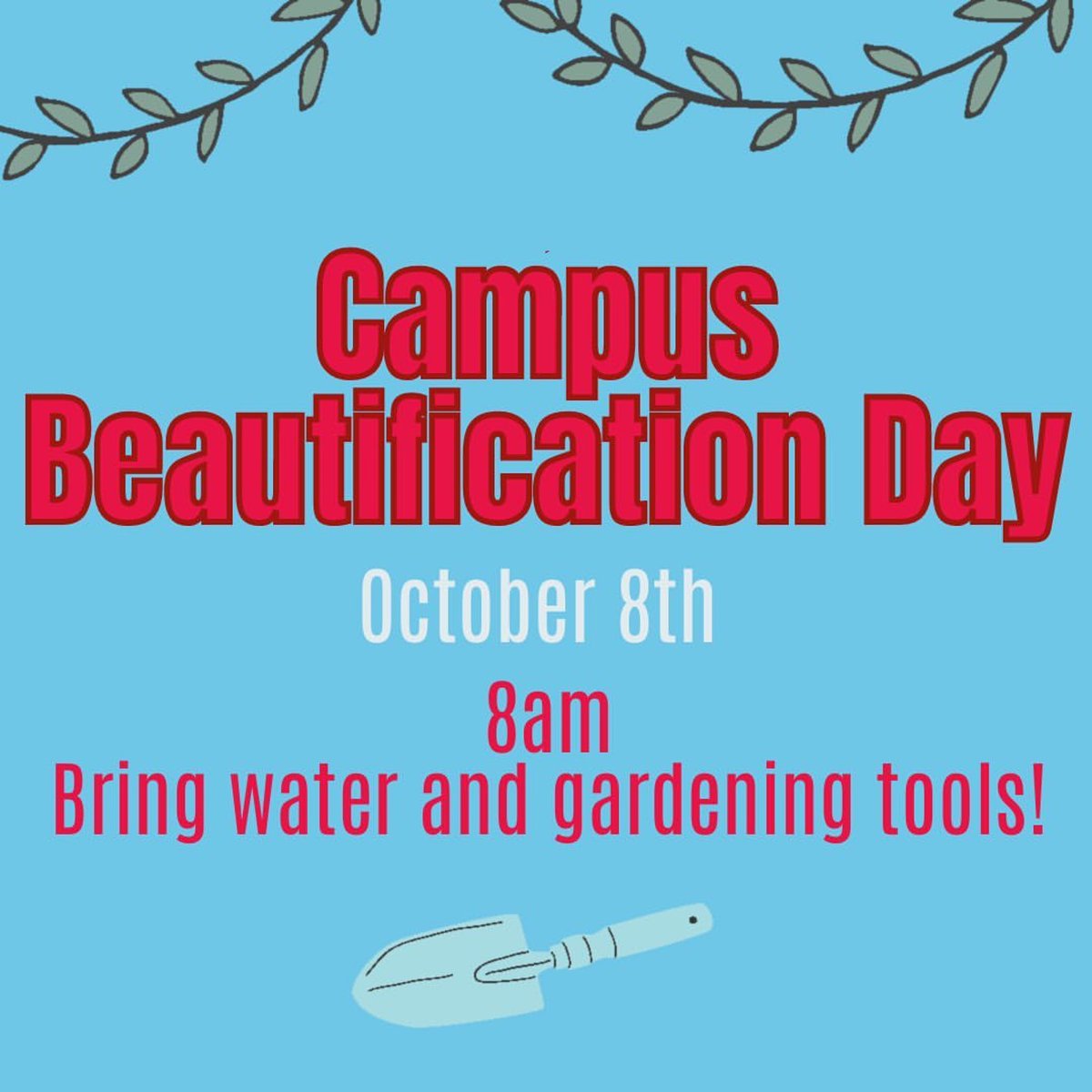 Campus Beautification is happening today at 8AM! @VCSPersis <a href="/volusiaschools/">Volusia County Schools</a>