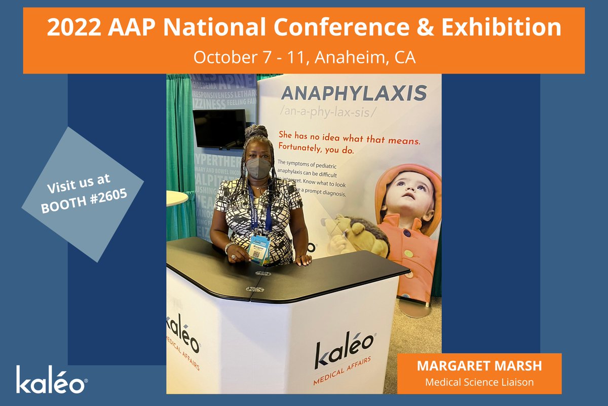 We are at #AAP2022 this week in Anaheim, California. Visit us at Booth #2605 and learn more about how to recognize the signs and symptoms of anaphylaxis. #medicalscience #continuedlearning