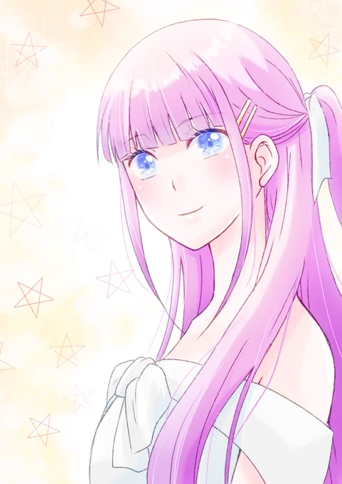 女の子描いたよ〜  #イラスト