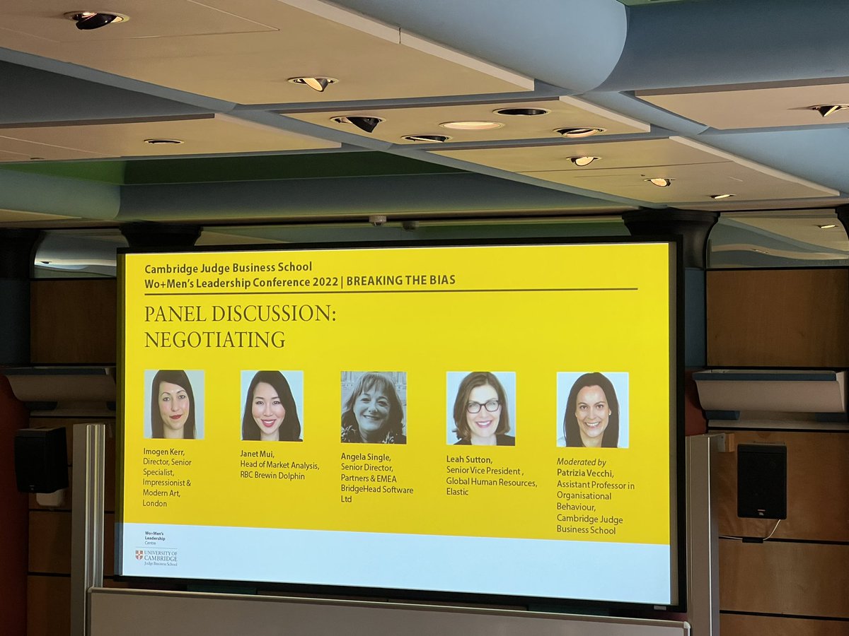 ReakesSarah's tweet image. Thought provoking morning @CambridgeJBS Wo+Men’s Leadership Conference #breakingthebias