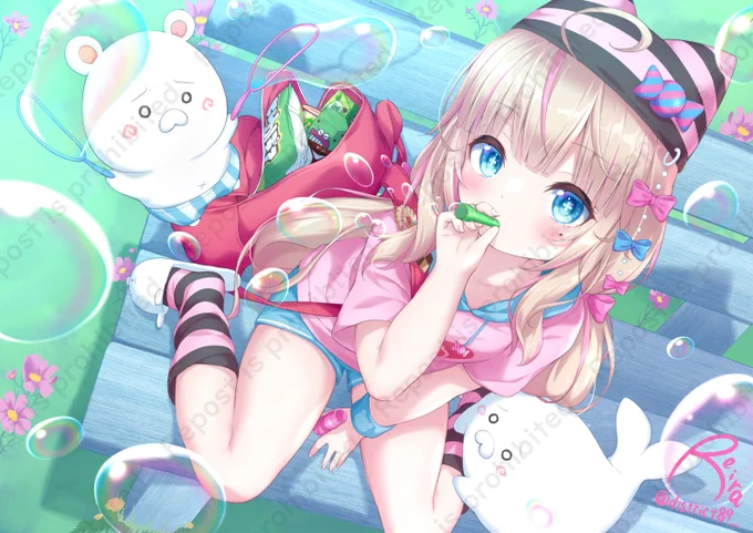 Vtuberんもゆ様の新モデルイラストを担当させて頂きました!お披露目に備えてイラストも2点ご用意しました企画にお声がけして頂いたんもゆ様と可愛く動かして頂いたモデラー様に感謝です! #んもちゅ～部 