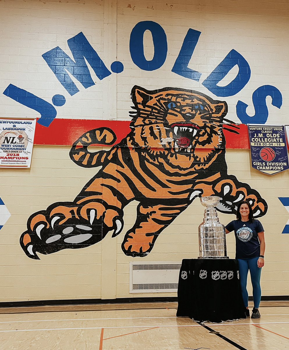 Just over here living every PE teachers dream!! Had Lord Stanley in my “office” for a few hours. <a href="/NLESDCA/">NLESD</a> <a href="/SSNL_VP_Tournys/">SSNL President</a> <a href="/hockeyville/">Kraft Hockeyville</a> <a href="/NHL/">NHL</a>